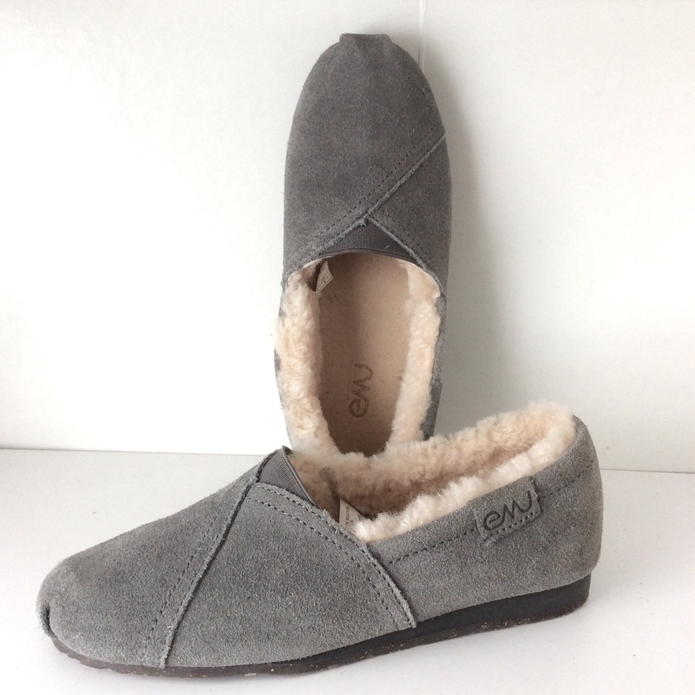 EMU Australian Suede Leather Sheepskin Sz 5 Cabincore